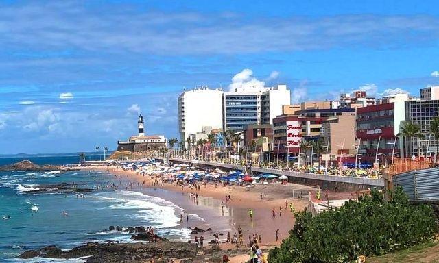 살바도르 Flat Avenida Oceanica Barra 아파트 외부 사진